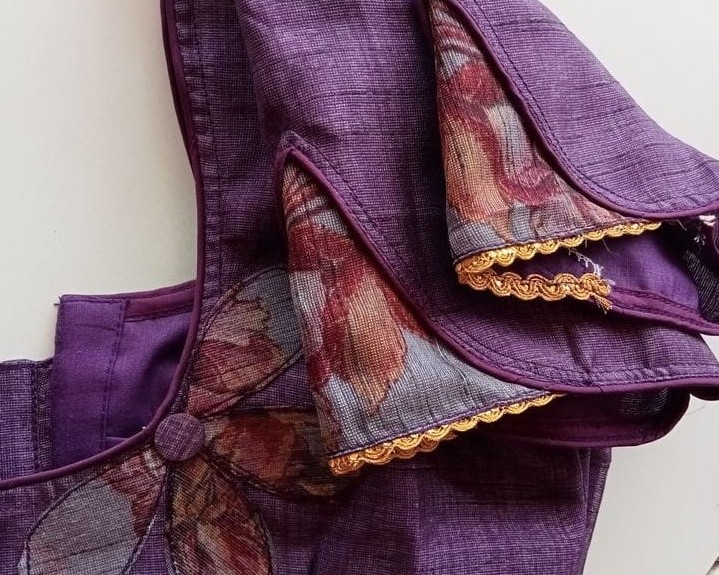 Violet Bloom Petal Sleeve